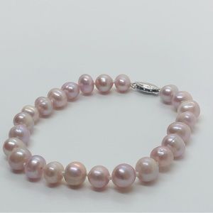 7-8mm Purple Freshwater Pearl Bracelet